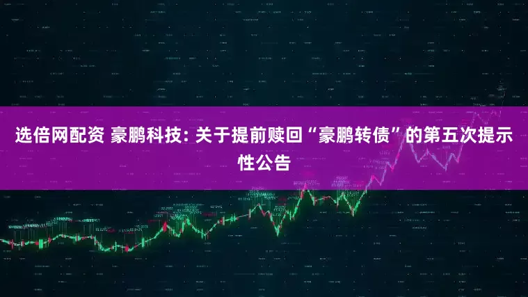 选倍网配资 豪鹏科技: 关于提前赎回“豪鹏转债”的第五次提示性公告